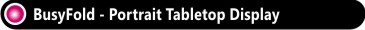 BusyFold Tabletop Folding Display
